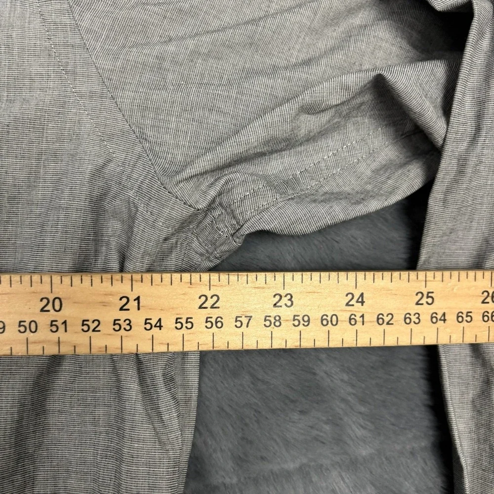 Banana Republic Mens XL Gray Stretch Tailored Slim Fit Button Down Shirt 8088
